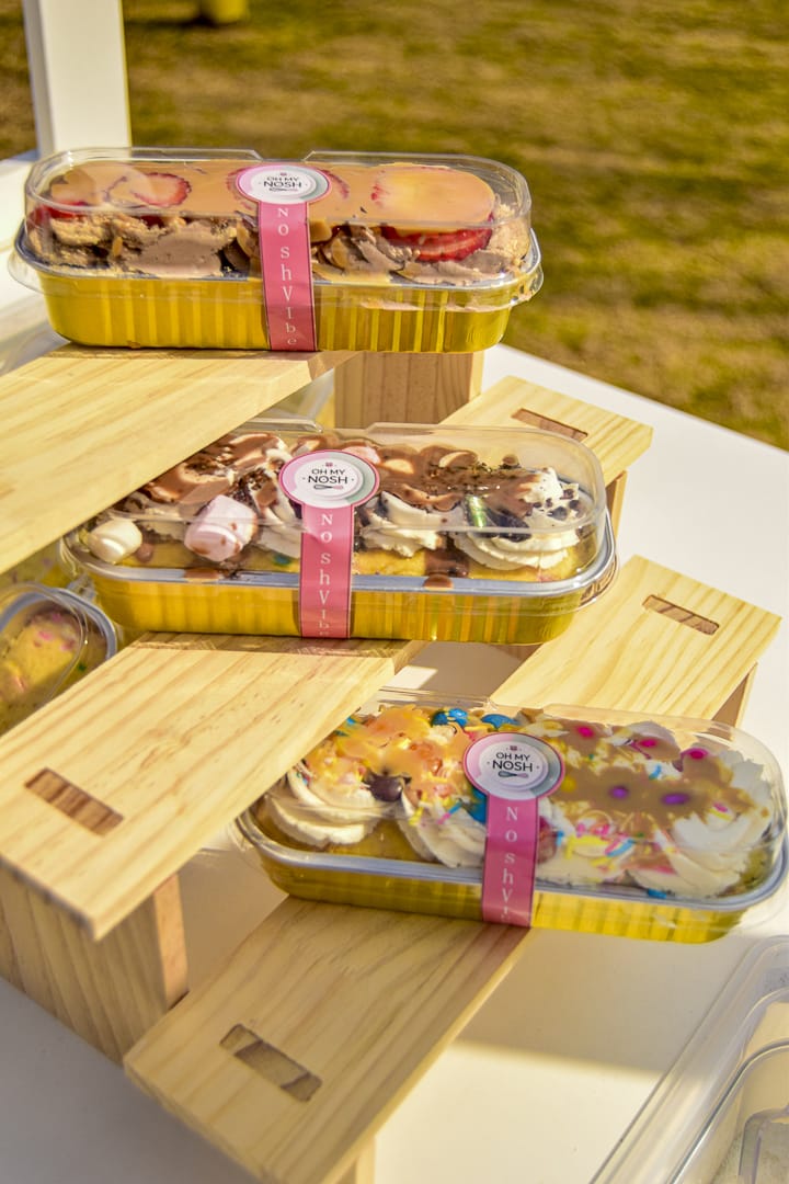 Elegant white cake cart view 7